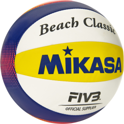 Мяч для пляжного волейбола сувенирный Mikasa BV1.550C, размер 1