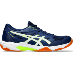 Кроссовки волейбольные мужские ASICS Gel-Rocket 11 1071A091 103, р.12,5 (рос.45.5), бело-т.синий