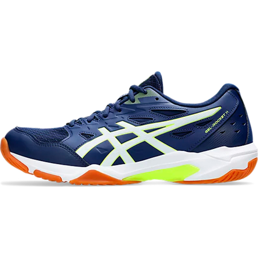 Кроссовки волейбольные мужские ASICS Gel-Rocket 11 1071A091 103, р.12,5 (рос.45.5), бело-т.синий