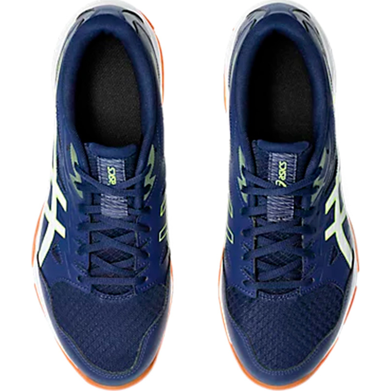 Кроссовки волейбольные мужские ASICS Gel-Rocket 11 1071A091 103, р.12,5 (рос.45.5), бело-т.синий