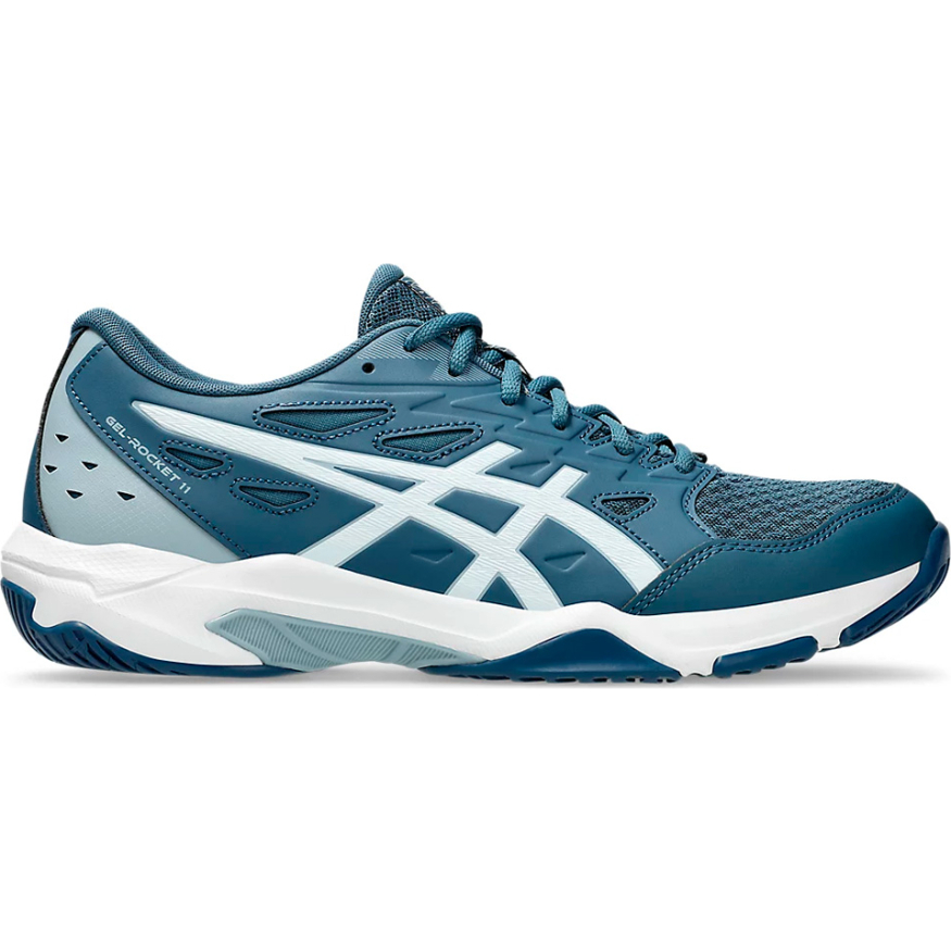 Кроссовки волейбольные мужские ASICS Gel-Rocket 11 1071A091 103, р.12,5 (рос.45.5), бело-т.синий