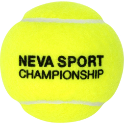 Мяч теннисный NS Championship 3B, 124001, уп.3шт, сукно, нат.резина, желтый