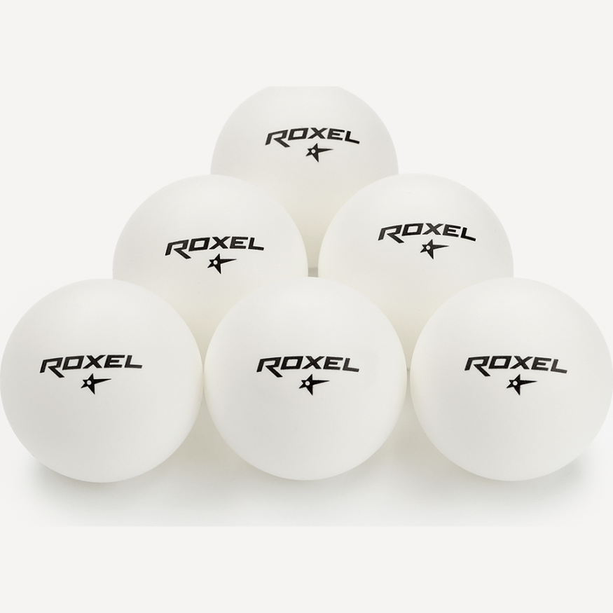 Мяч для настольного тенниса Roxel 1* Tactic, белый, 6 шт.