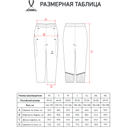 Брюки тренировочные с карманами JÖGEL PREMIER PerFormDRY 3/4 Training Pants, черный