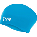 Шапочка для плавания TYR Long Hair Wrinkle-Free Silicone Cap, LCSL-001, черный
