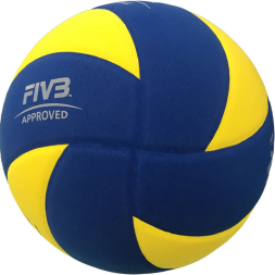 Мяч для вол. на снегу MIKASA SV335-V8, р.5, FIVB Appr, синт.пена ТПЕ, клееный, бут.кам, жел-син