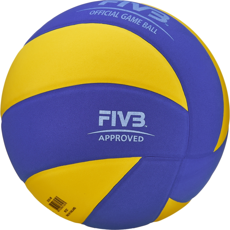 Мяч для вол. на снегу MIKASA SV335-V8, р.5, FIVB Appr, синт.пена ТПЕ, клееный, бут.кам, жел-син