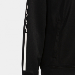 CHAQUETA CON CAPUCHA ECO SUPERNOVA NEGRO VERDE FLÚOR