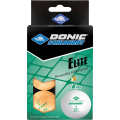 Мяч для настольного тенниса Donic 1* Elite, оранжевый 6 шт.