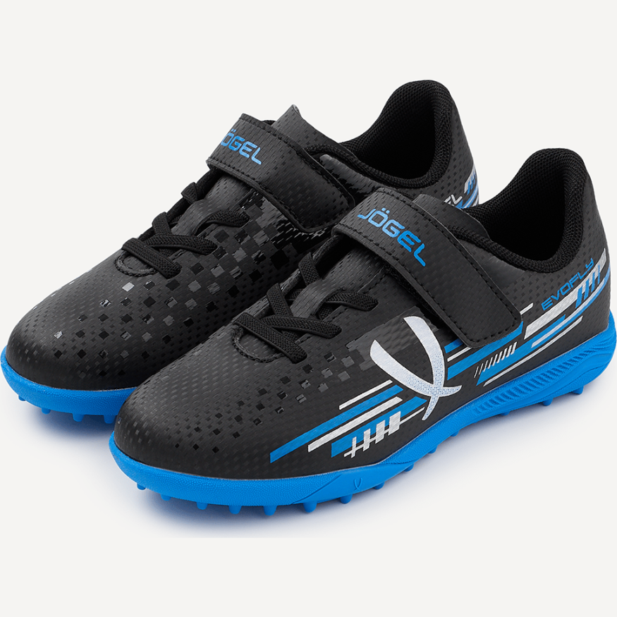 Бутсы многошиповые JOGEL Evofly TF Talant Black/blue, детский