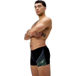 Плавки SPEEDO Eco Medley Logo Swim boxer, 8-1135415452, р.30 российский размер 46,  полиамид, полиэст, элас, черный