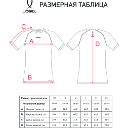 Футболка компрессионная JÖGEL PerFormDRY Baselayer Tee SS 2, темно-синий
