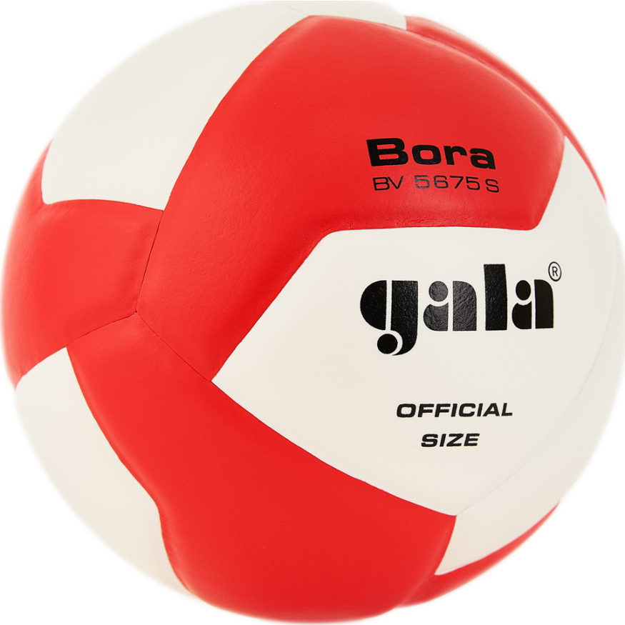 Мяч вол. GALA Bora 12, BV5675S, р. 5, синт. кожа ПУ, клееный, бут. кам, красно-белый