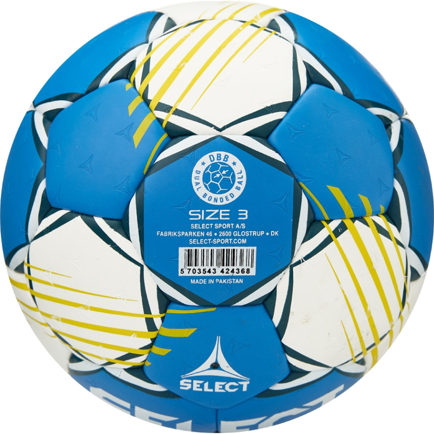 Мяч ганд  SELECT HB FORCE DB V25, 1622858205, Senior (р 3), EHF Appr,ПУ, гибр сш , сине-белый