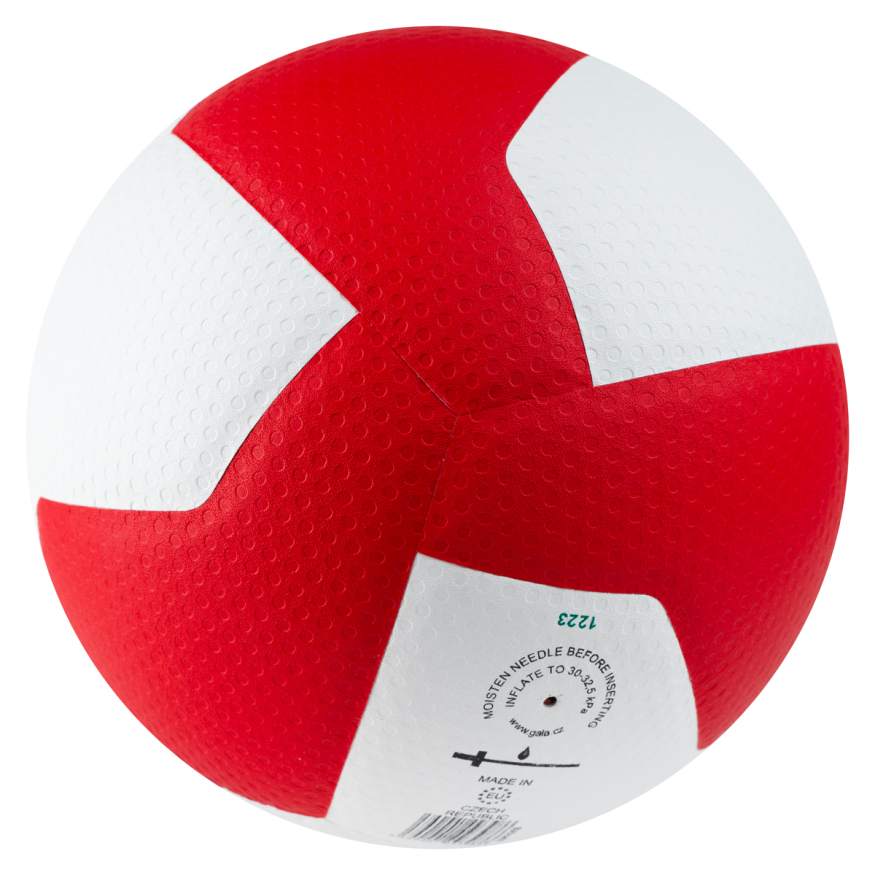 Мяч вол. GALA Pro-Line 12 FIVB, BV5595S, р. 5,синт.кожа ПУ Micro,клеен,бут.кам,бело-гол-красный