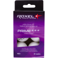 Мяч для настольного тенниса Roxel 3* Prime, белый, 6 шт.