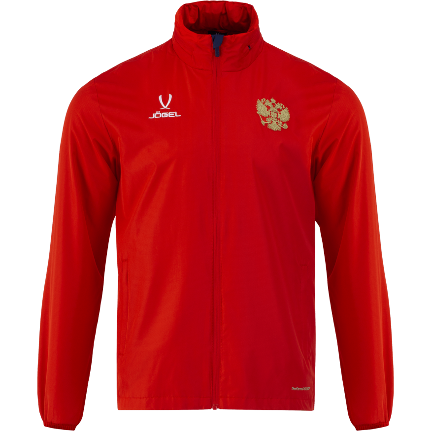 Куртка ветрозащитная JOGEL NATIONAL PerFormPROOF Rain Jacket, красный