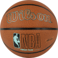 Мяч баск. WILSON NBA Forge Plus Eco BSKT, WZ2010901XB6, р.6, PU, бутиловая камера, коричневый