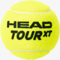 Мяч теннисный HEAD Tour XT 4B, 570824, уп.4 шт,одобр.ITF,сукно,нат.резина,желтый