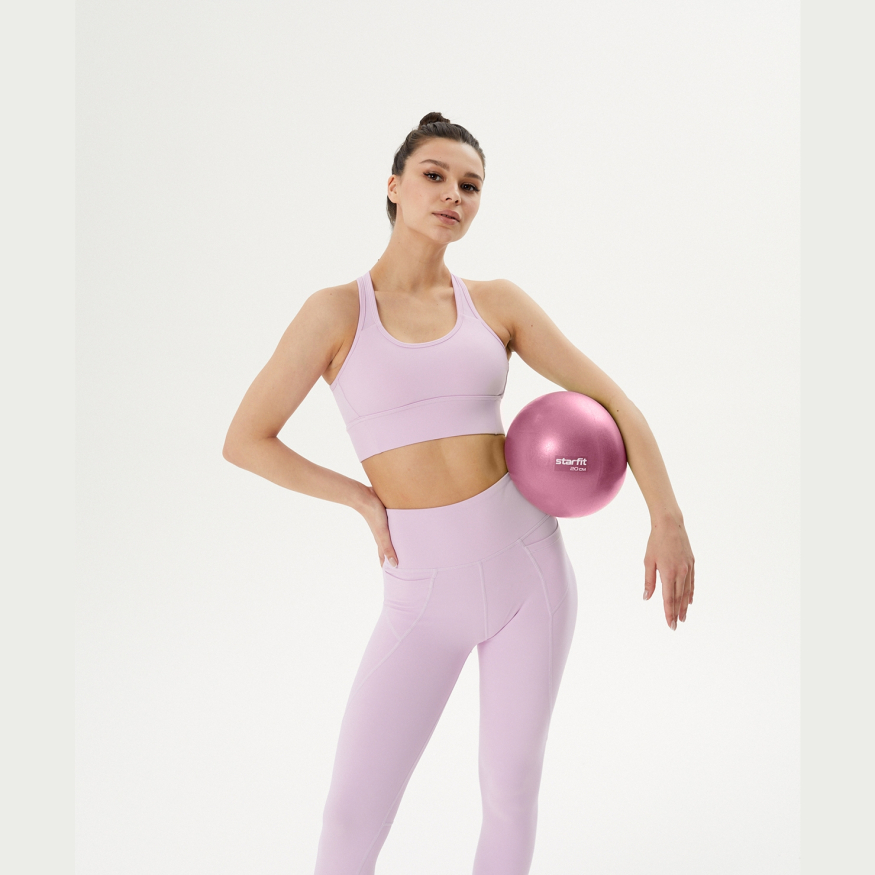 Мяч для пилатеса STARFIT GB-902 20 см, розовый пастель
