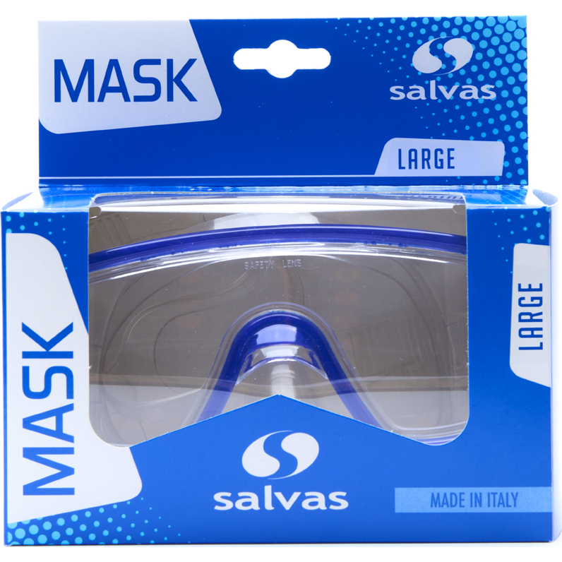 Маска для плавания SALVAS Domino Jr Mask CA105C1TBSTH, размер детский, синяя