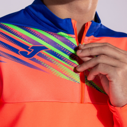 SUDADERA ELITE X CORAL FLUOR ROYAL