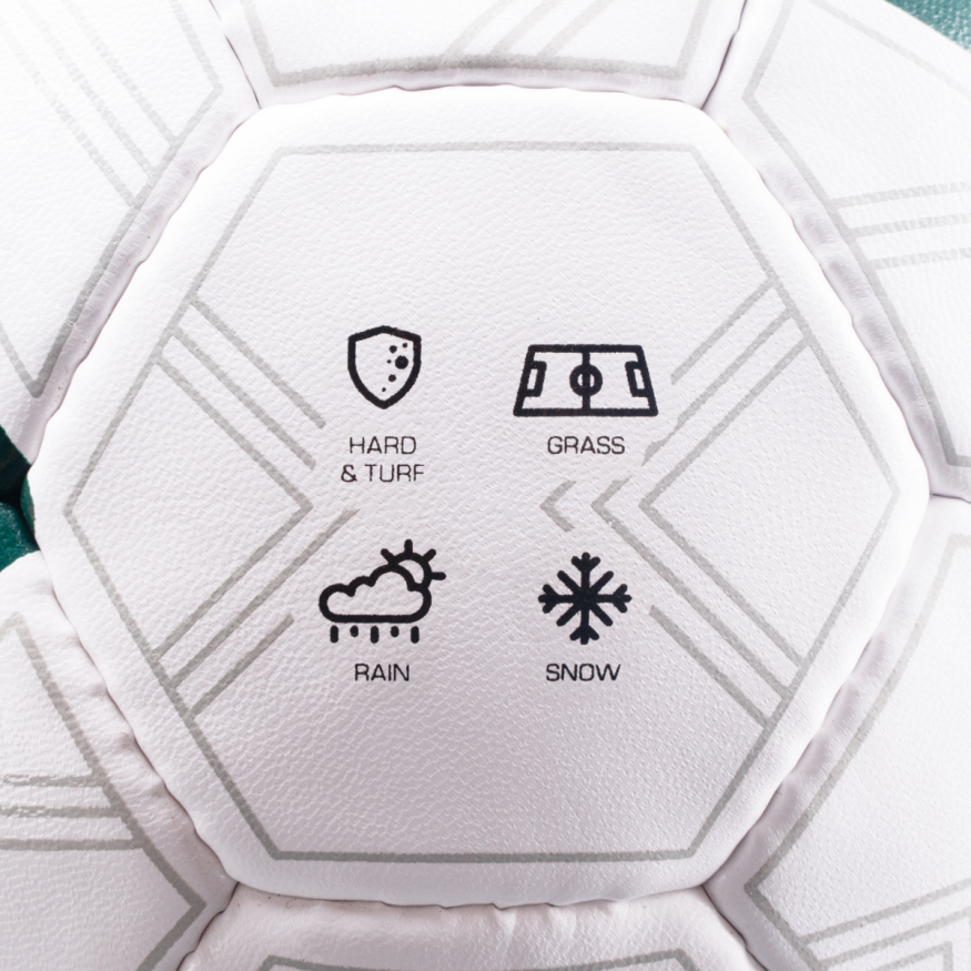 Мяч футб. TORRES Training, F323954,р.4, 32 панели. ПУ, 4 под. слоя, ручная сшивка, бело-зел-сер