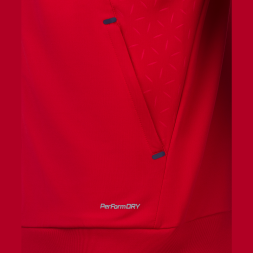 Джемпер тренировочный на молнии JOGEL NATIONAL PerFormDRY Training FZ Jacket, красный