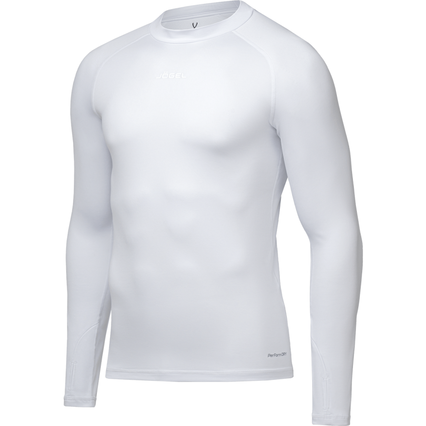 Джемпер компрессионный утепленный JOGEL CAMP PerFormDRY Baselayer Top Warm, белый
