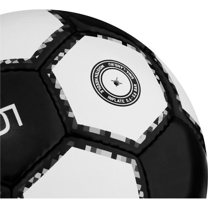 Мяч футбольный MINSA Black, PU, ручная сшивка, 32 панели, р. 5