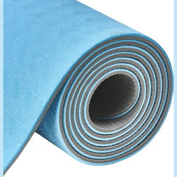 Коврик для йоги TORRES Comfort 4 YL10064, толщина 4 мм, TPE, голубой