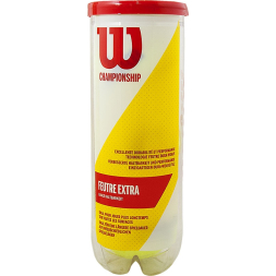 Мяч теннисный WILSON Championship, WRT100101, одобр.ITF и USTA,фетр,нат.резина, уп.3 шт, желтый