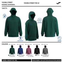 SUDADERA CON CAPUCHA U-TRIBE VERDE