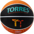Мяч баск  TORRES TT, B023155, р 5, резина, нейлон  корд, бут  кам , черный-мультиколор