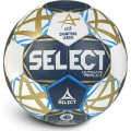 Мяч ганд. SELECT Ultimate Replica v25, 1671854209, р.2 (Jr), EHF Appr, ПУ, руч.сш, тсине-бело-золот.