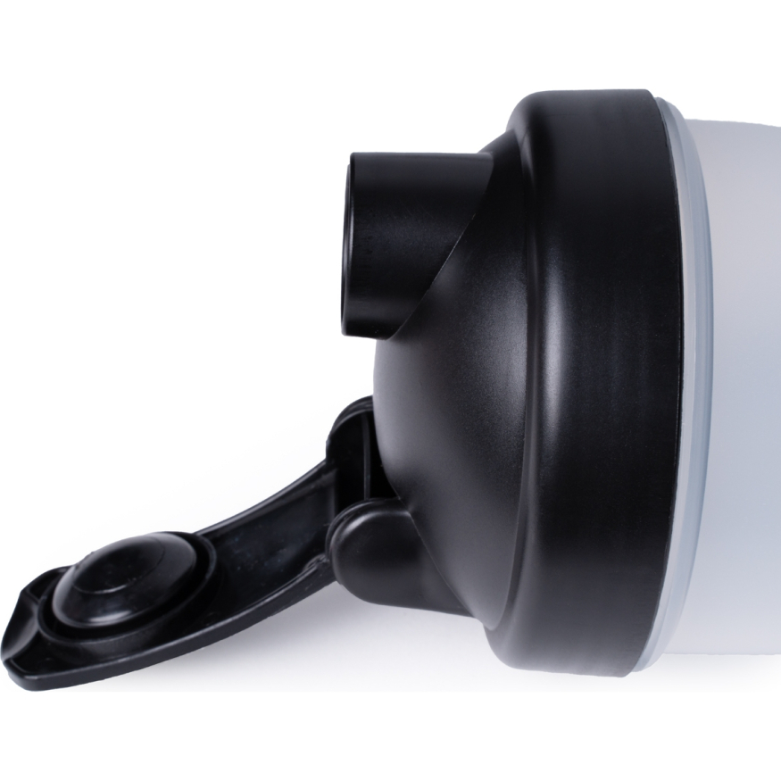 Шейкер спортивный TORRES, S01-600-01, 600мл, черная крышка с колпачком, пластик, прозрачный