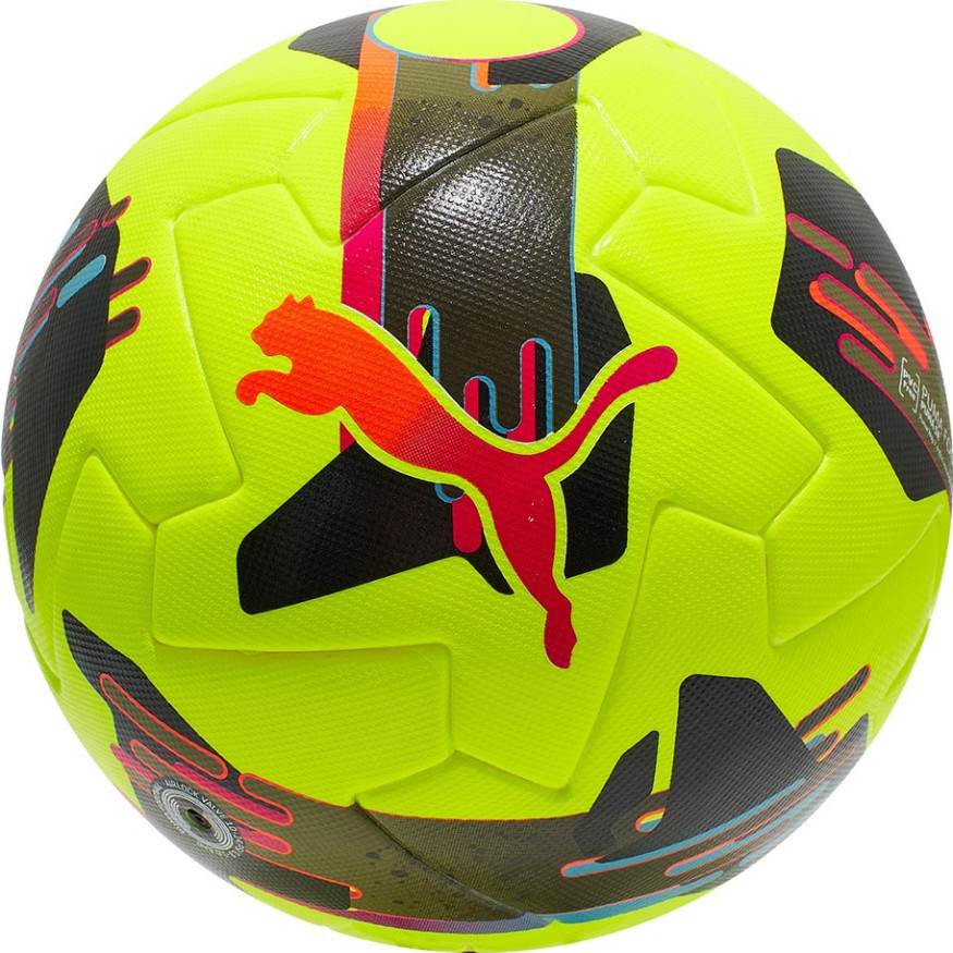 Мяч футб. PUMA Orbita 2 TB, 08432303, р.5, FIFA Quality Pro, 12 пан., ТПУ, термосшивка, желто-черный