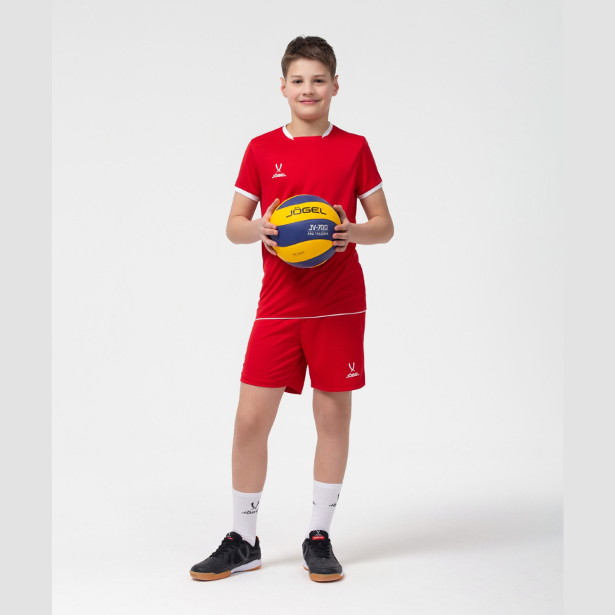 Футболка волейбольная JOGEL CAMP, красный, детский