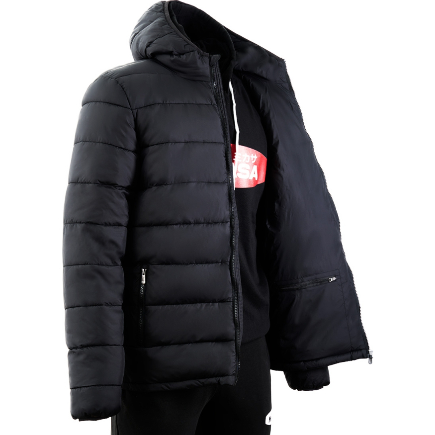 Куртка утепленная с капюшоном мужская MIKASA MT914-049-3XL, р.3XL, черный