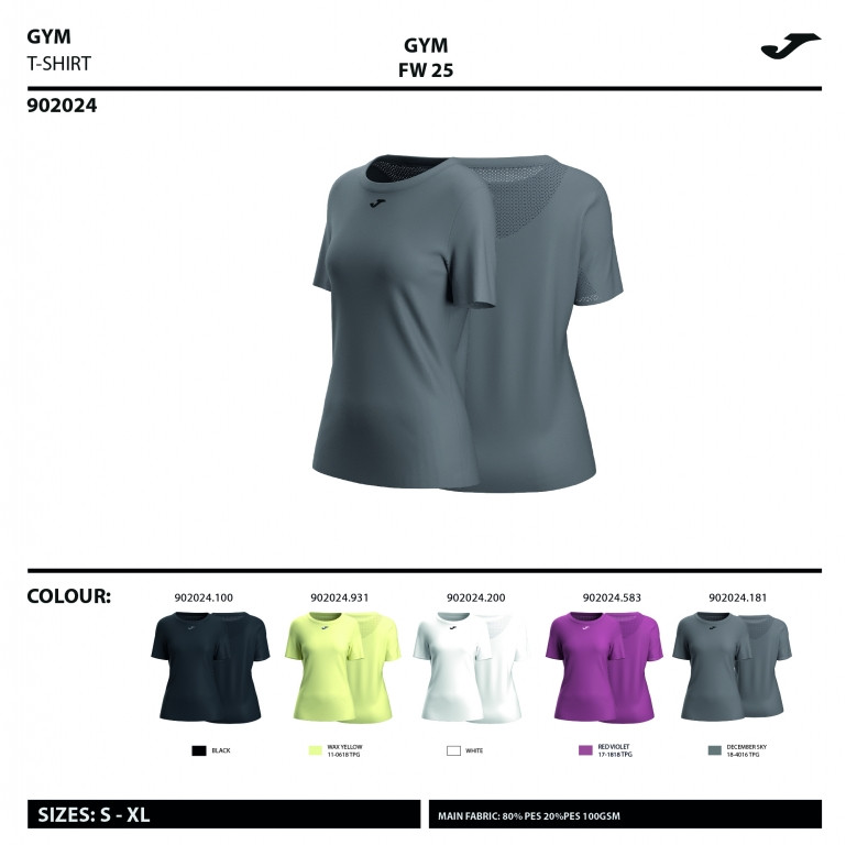 CAMISETA MANGA CORTA INDOOR GYM  