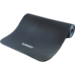 Коврик для йоги TORRES SOFT YL10110, толщина 1 см, каучук, серый