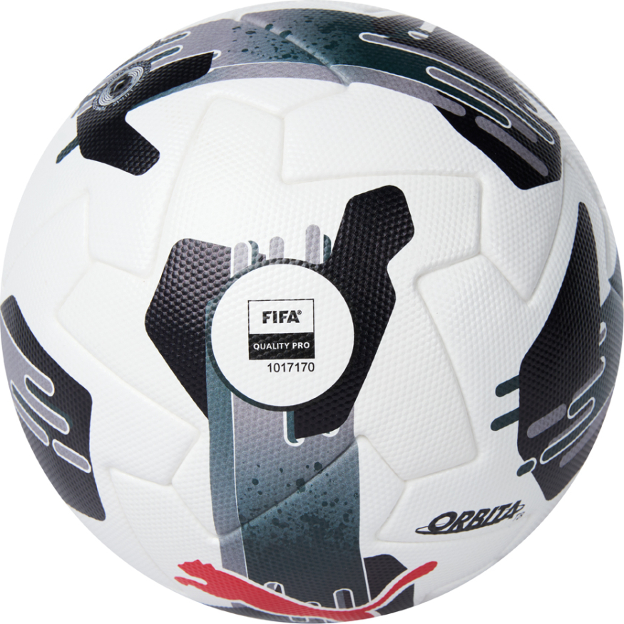 Мяч футб. PUMA Orbita 1 TB, 08432202, р.5, FIFA Quality Pro, 12 пан, ПУ, термосшивка, бело-черный
