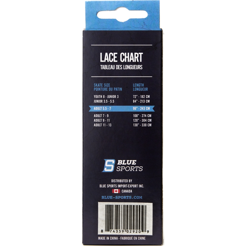 Шнурки для коньков Blue Sports XL-PRO, 902901-RD-213, полиэстер, 213см,красный