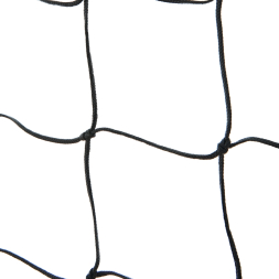 Сетка для пляжн. вол. FS-PV-№22, любит, черн., 8.5х1м, нить 3.5мм, 3 стор. оверлок, зел. стропа без троса