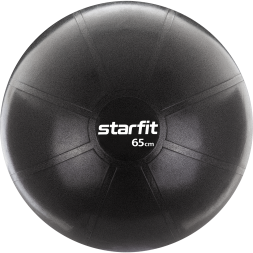 БЕЗ УПАКОВКИ Фитбол STARFIT GB-107, 65 см, 1200 гр, без насоса, черный, антивзрыв