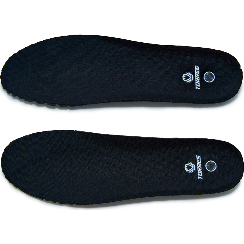 Стельки для обуви TORRES, TI59241-45, р.45, толщина 4-7мм, ЭВА,текстиль, черный