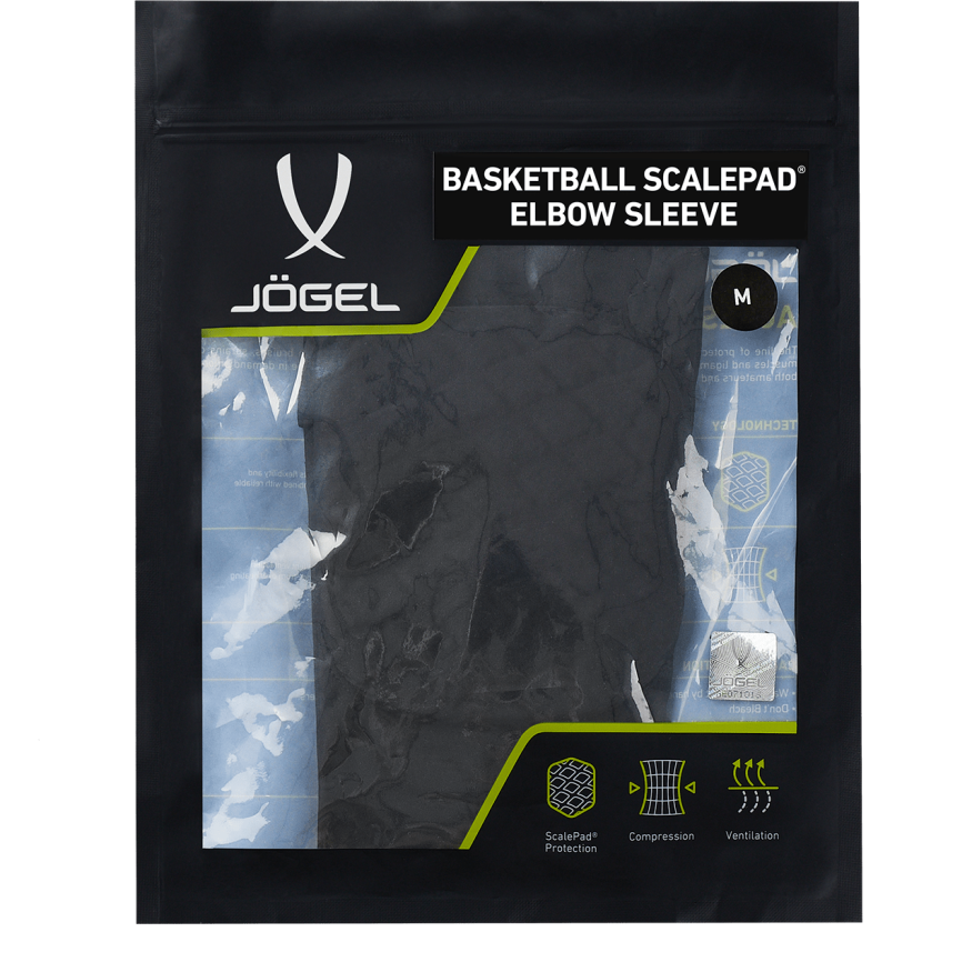 Рукав баскетбольный с защитой JOGEL SCALEPAD ELBOW SLEEVE, черный
