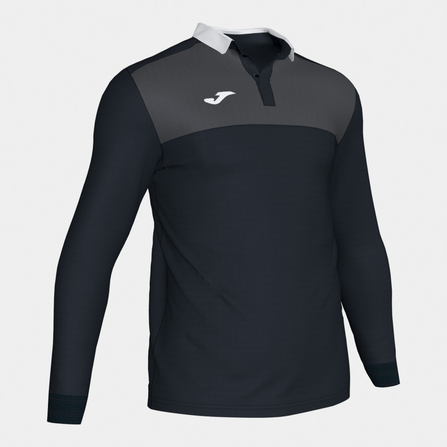 Поло JOMA WINNER Черный-антрацит