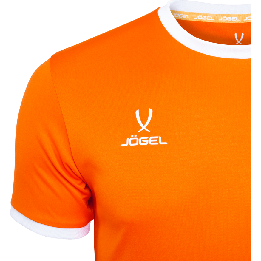 Футболка футбольная JOGEL CAMP Origin, оранжевый/белый, детский