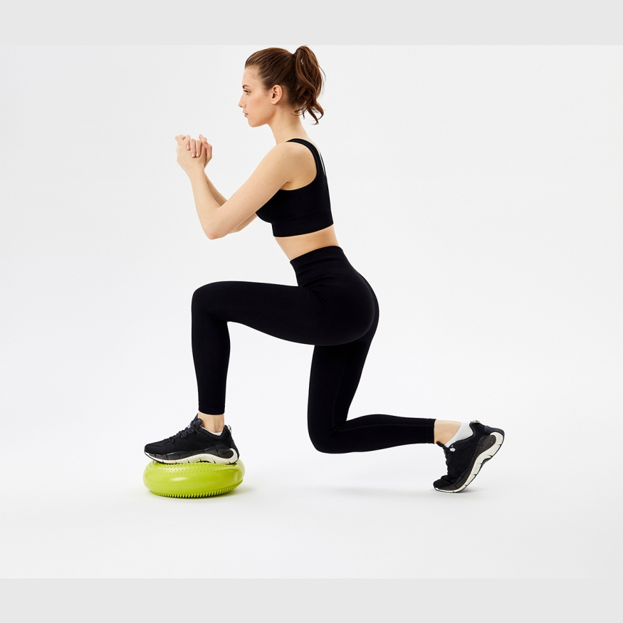 БЕЗ УПАКОВКИ Диск балансировочный STARFIT BP-104, с насосом, массажный, лаймовый